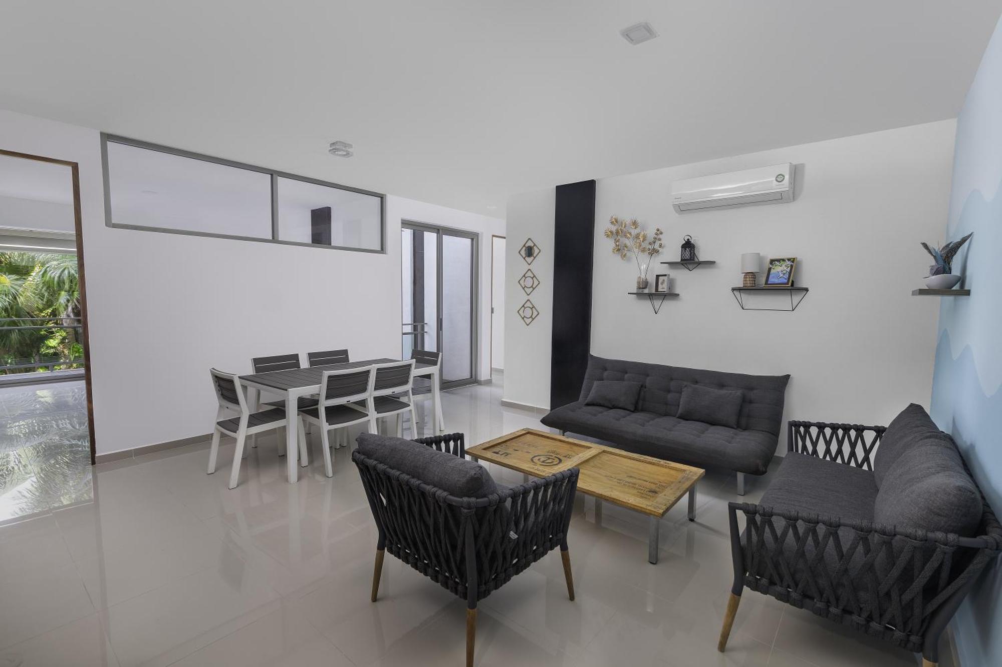Angelina 28 Beachfront And Family Apartments - Modern And Relaxing Long Stays - 20 Min From Cancun Airport Puerto Morelos Ngoại thất bức ảnh