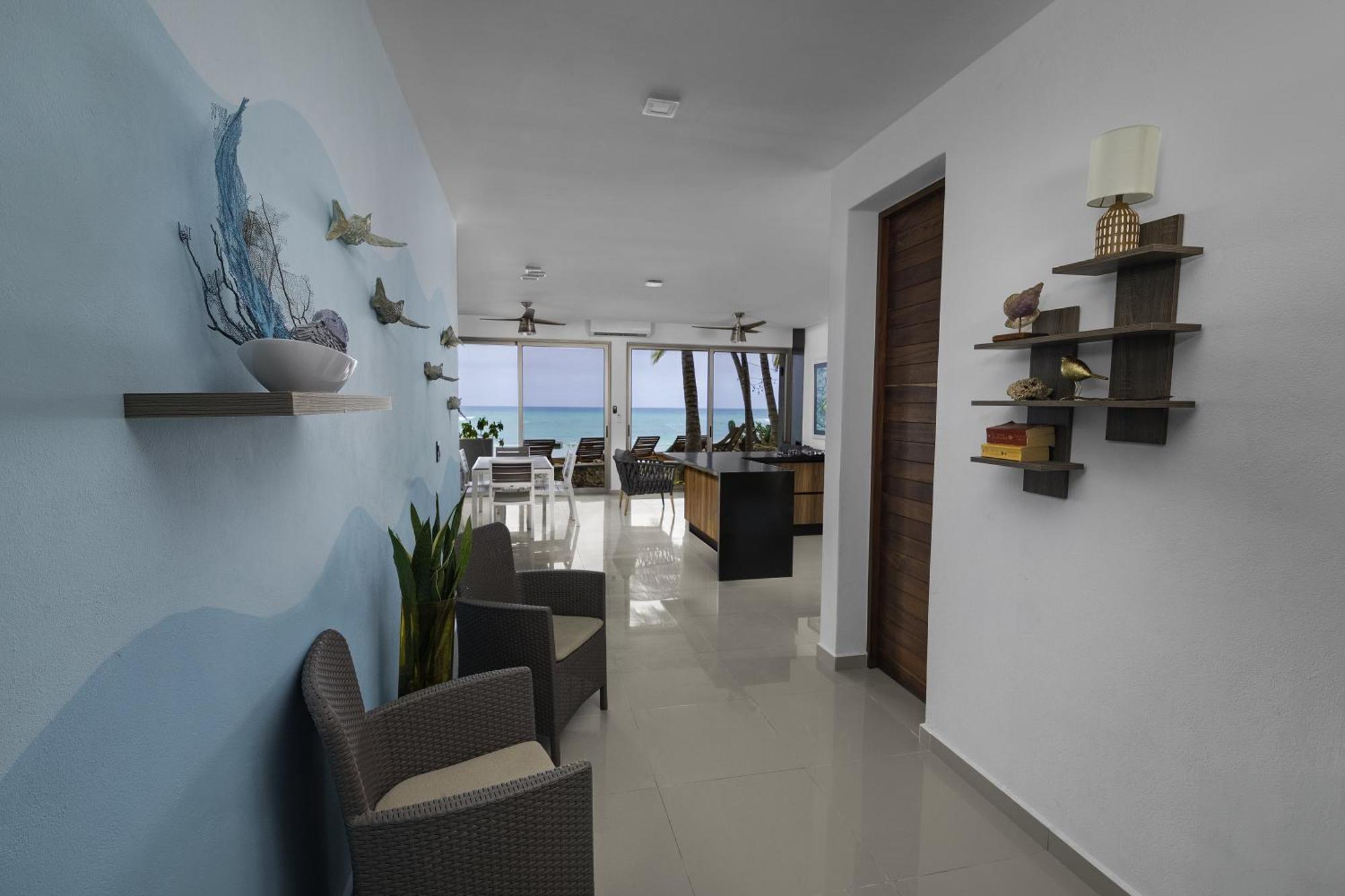 Angelina 28 Beachfront And Family Apartments - Modern And Relaxing Long Stays - 20 Min From Cancun Airport Puerto Morelos Ngoại thất bức ảnh