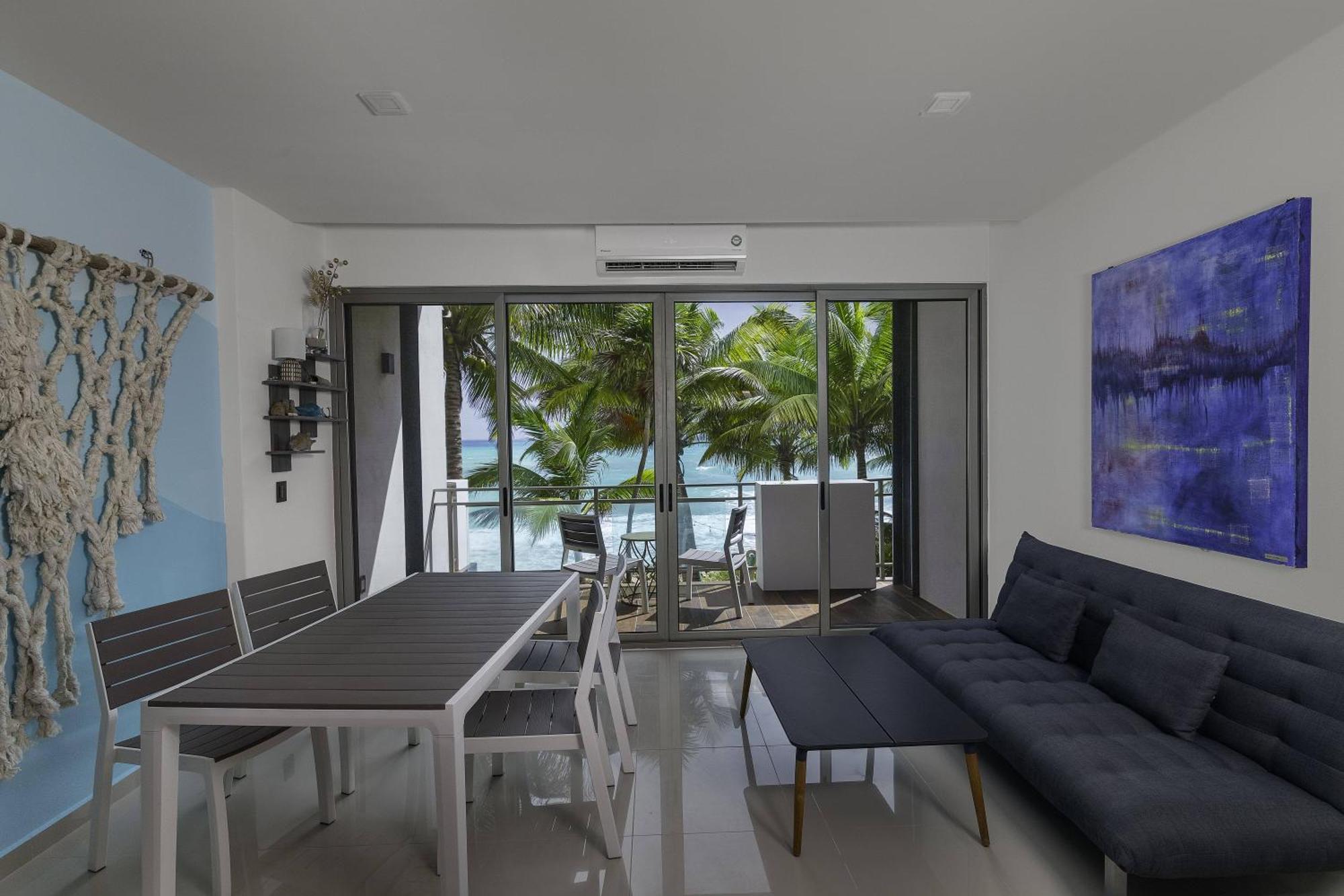 Angelina 28 Beachfront And Family Apartments - Modern And Relaxing Long Stays - 20 Min From Cancun Airport Puerto Morelos Ngoại thất bức ảnh